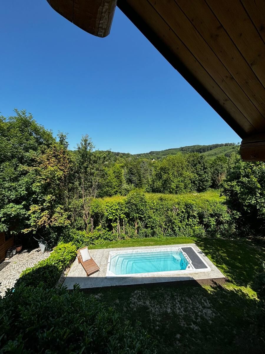 KANADAFEELING PUR - ROMANTISCHES NATURSTAMMBLOCKHAUS MIT NEUEM POOL! / / 2392 Sulz im Wienerwald / Bild 2