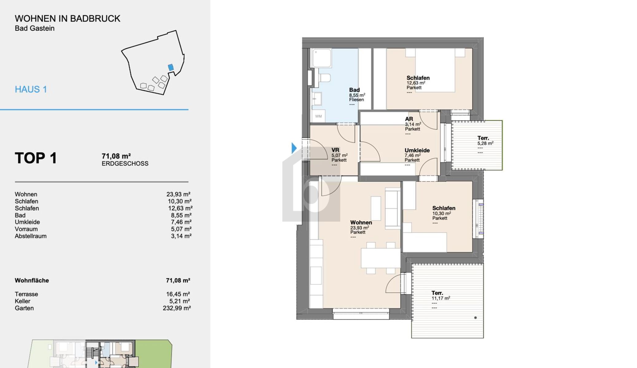 MIT GARTEN! MODERNER NEUBAU IN HOHER QUALITÄT H1/1 / / 5640 Bad Gastein / Bild 4