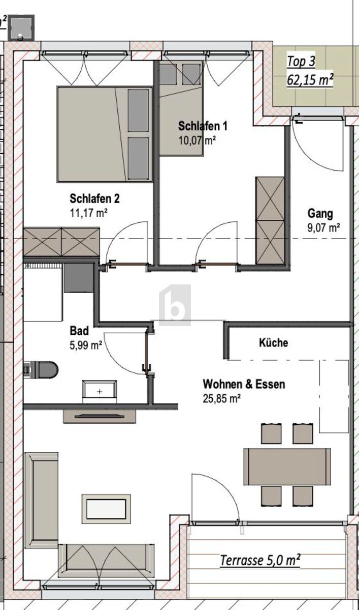 ATTRAKTIVE NEUBAU WOHNUNG IN TOP LAGE  /  / 6850&nbsp;Dornbirn / Bild 2
