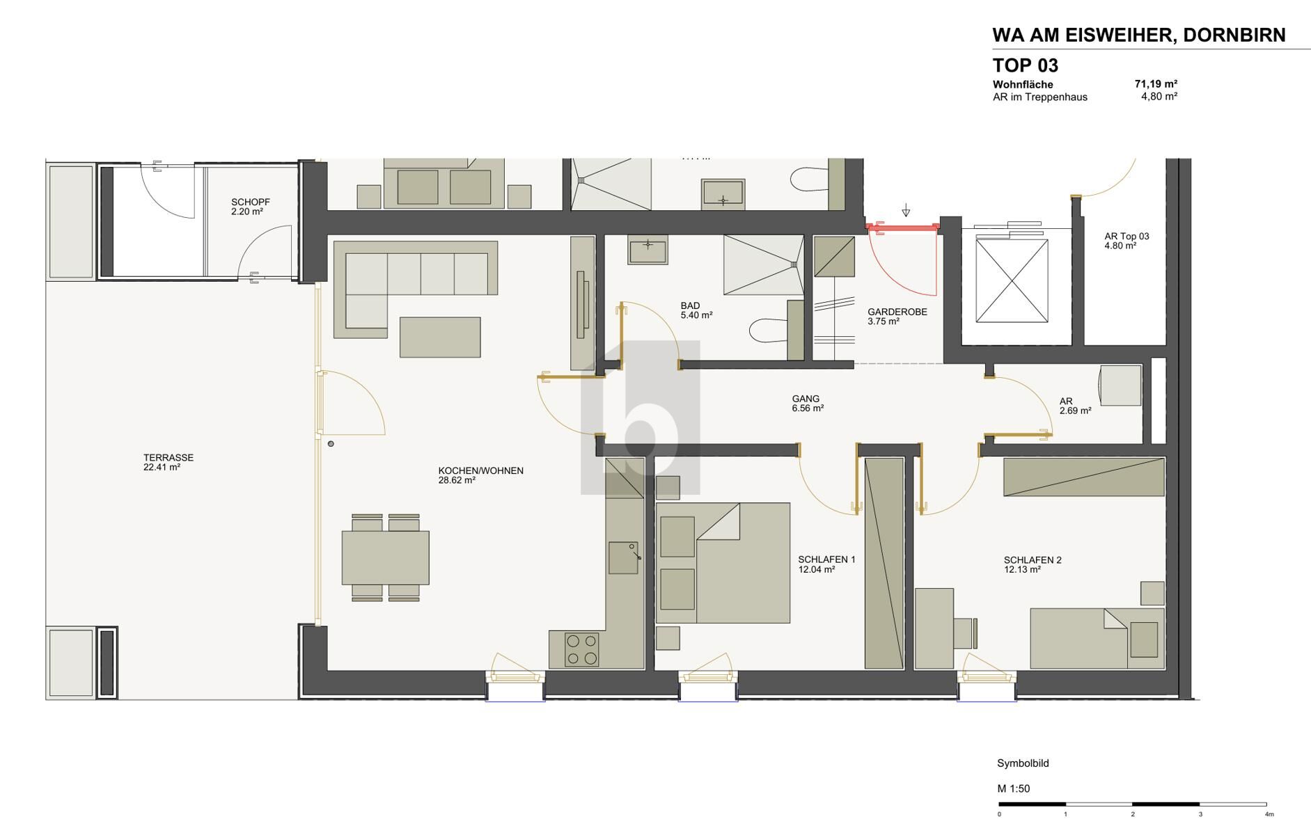 HOCHWERTIGE NEUBAU WOHNUNG IN ZENTRALER-RUHELAGE /  / 6850&nbsp;Dornbirn / Bild 1