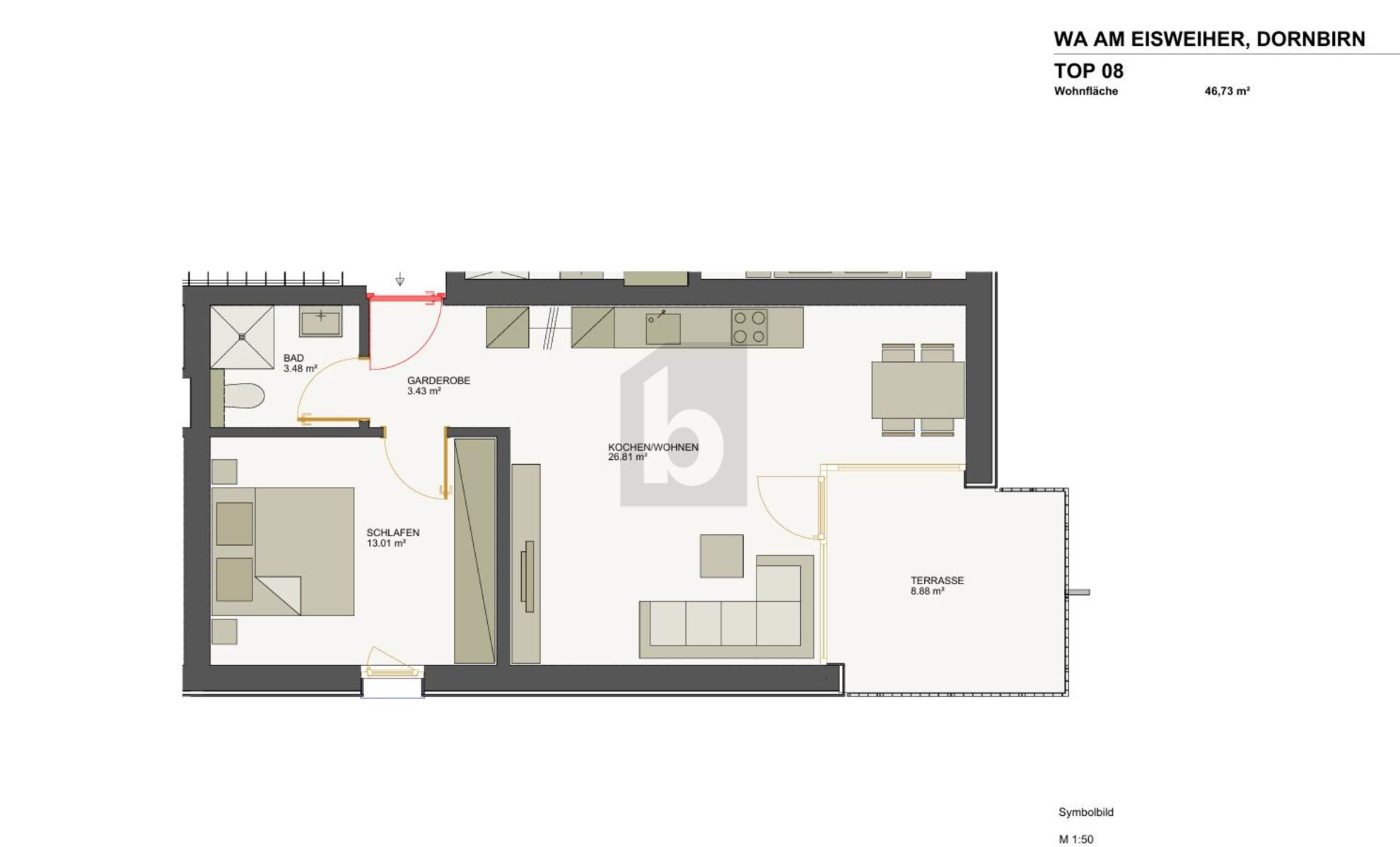 HOCHWERTIGE NEUBAU WOHNUNG IN ZENTRALER-RUHELAGE /  / 6850&nbsp;Dornbirn / Bild 1