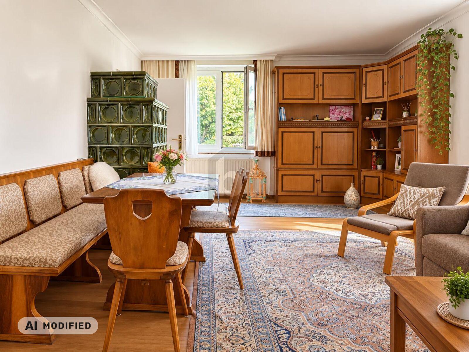 GRO�Z�GIGES WOHNEN MIT S�DBALKON UND KACHELOFEN